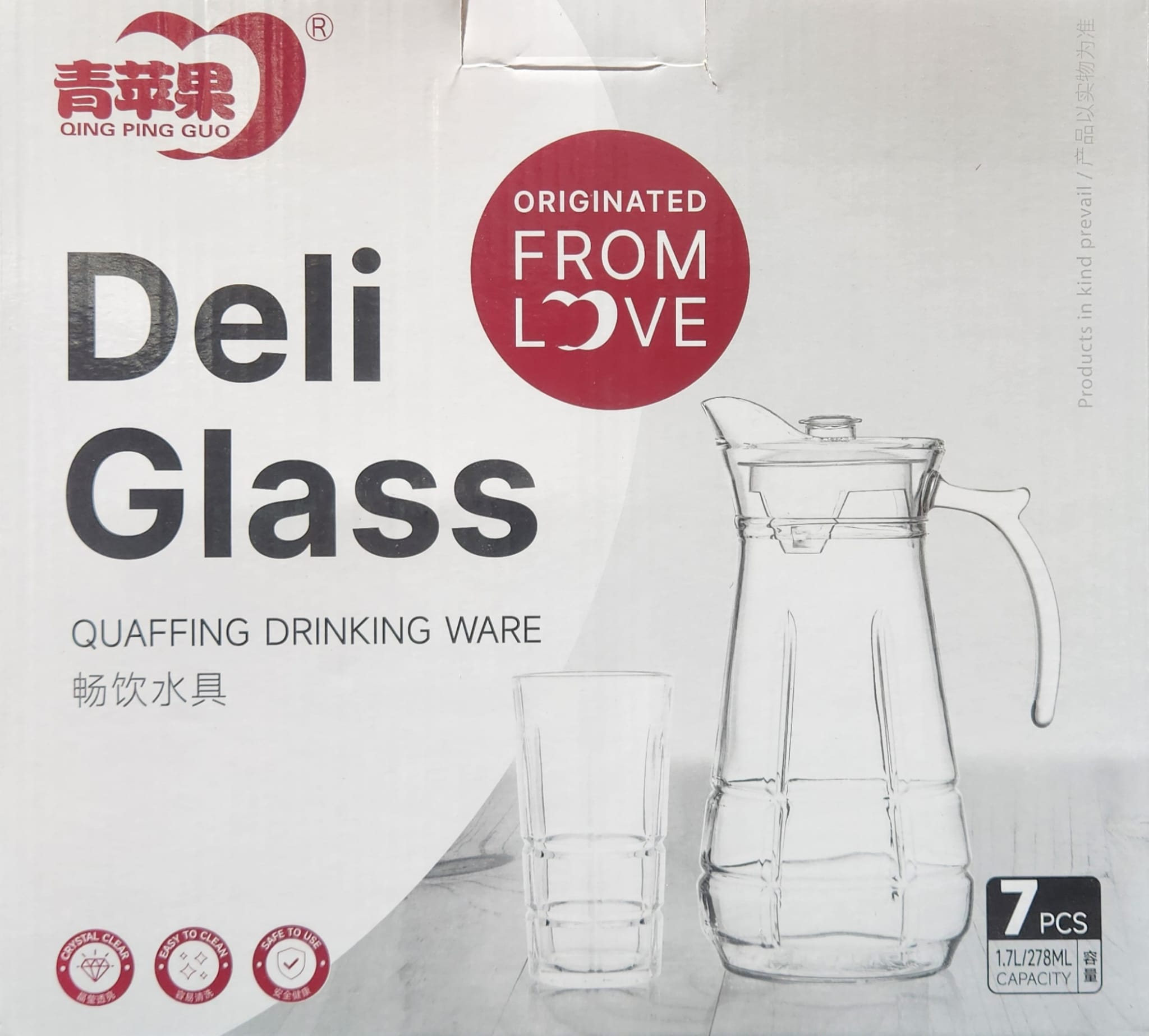 DELI CLEAR GLASS 7PCS
