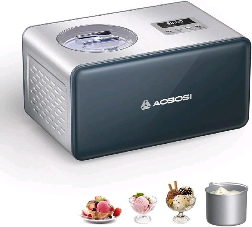 AAOBOSI 2.2 Quart Ice Cream Maker Machine