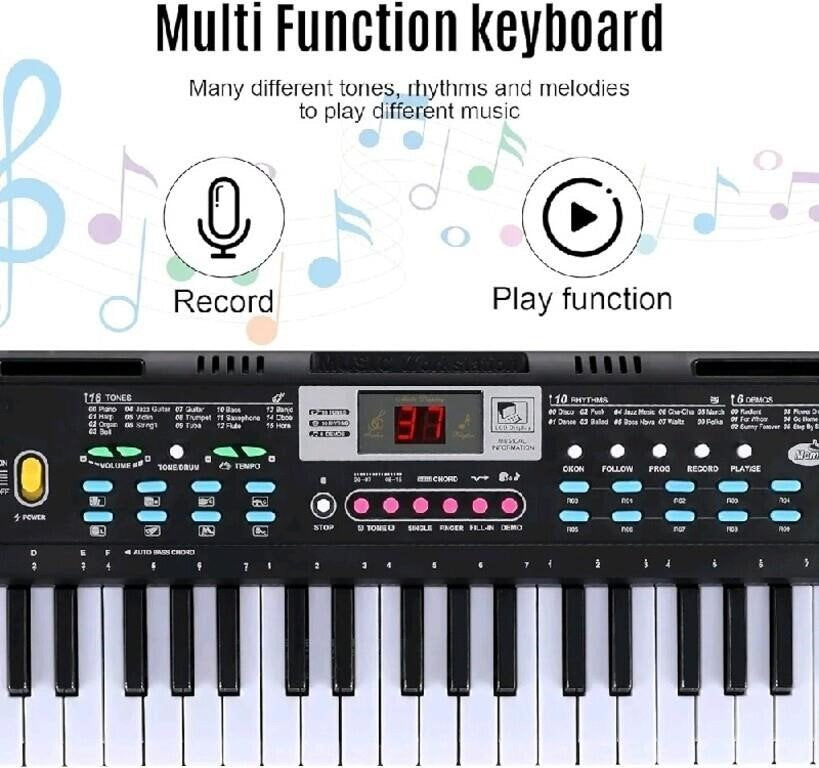 Tencoz Electronic Keyboard Piano 61 Key