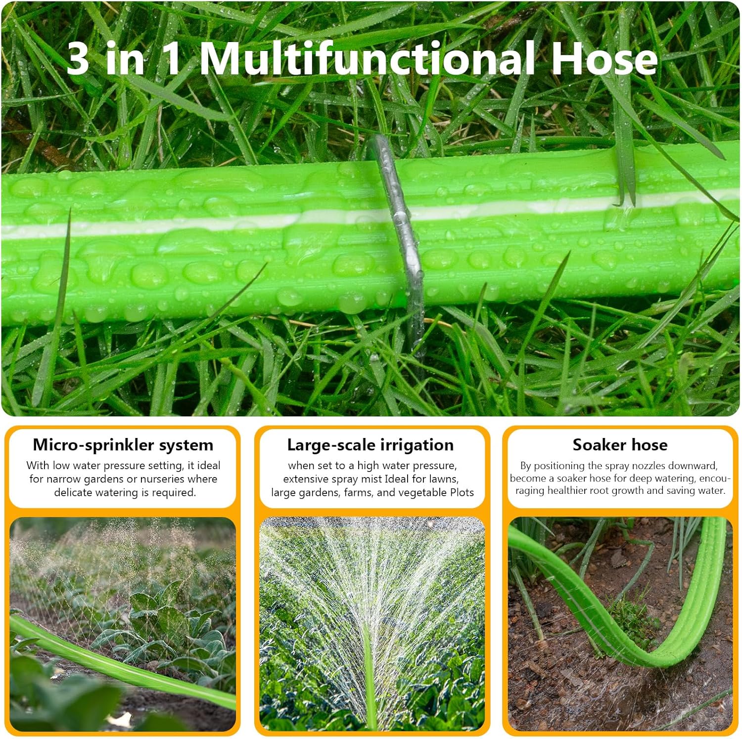 LAVEVE Sprinkler Soaker Hose 50 FT