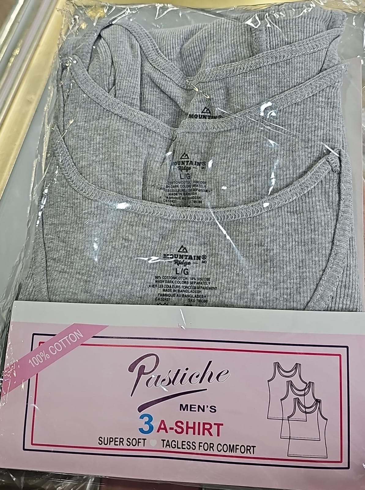 3 A-Shirts for men Cotton