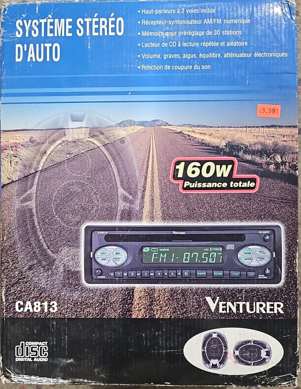 Venturer Car stereo system CA813