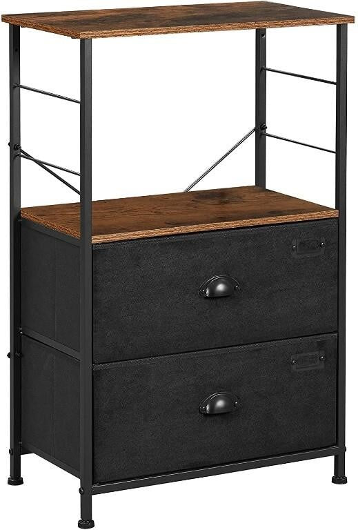 NEW INDUSTRIAL NIGHTSTAND BEDSIDE TABLE