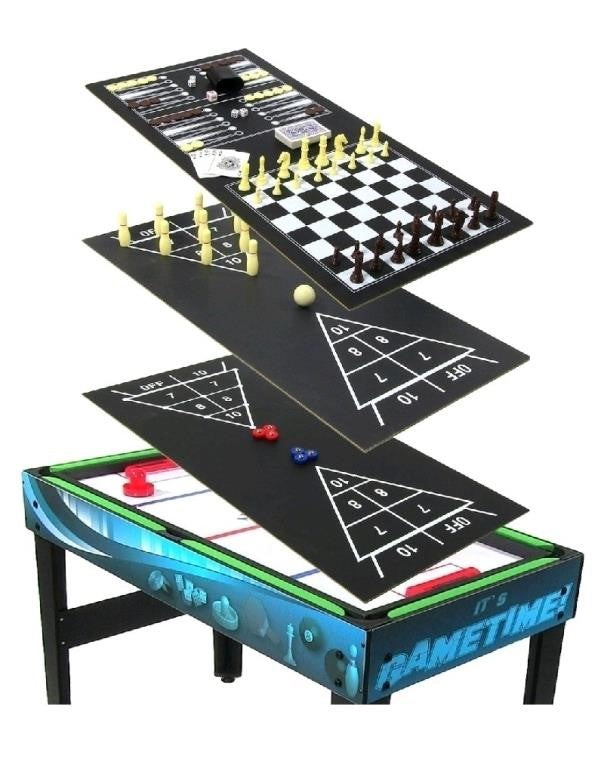 Multi-Game Table Sunnydaze, 10-Combination