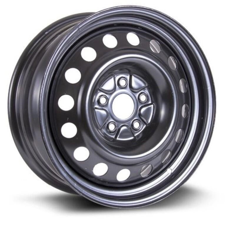 RTX X99139N | RTX Steel Wheel Black (17"x7", 40 Offset, 5x114.3 Bolt Pattern, 60.1mm Center Bore) new Single Rim