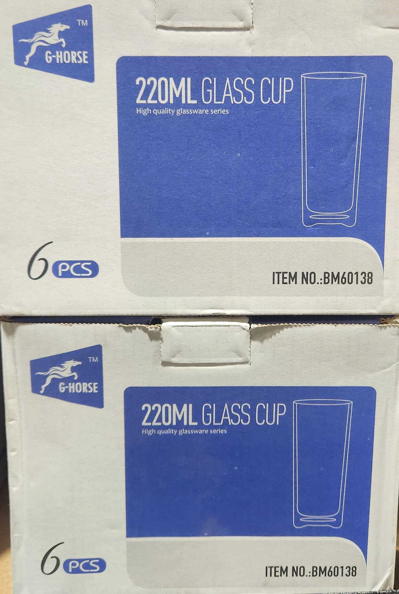 GLASS G-HORSE 220ML.