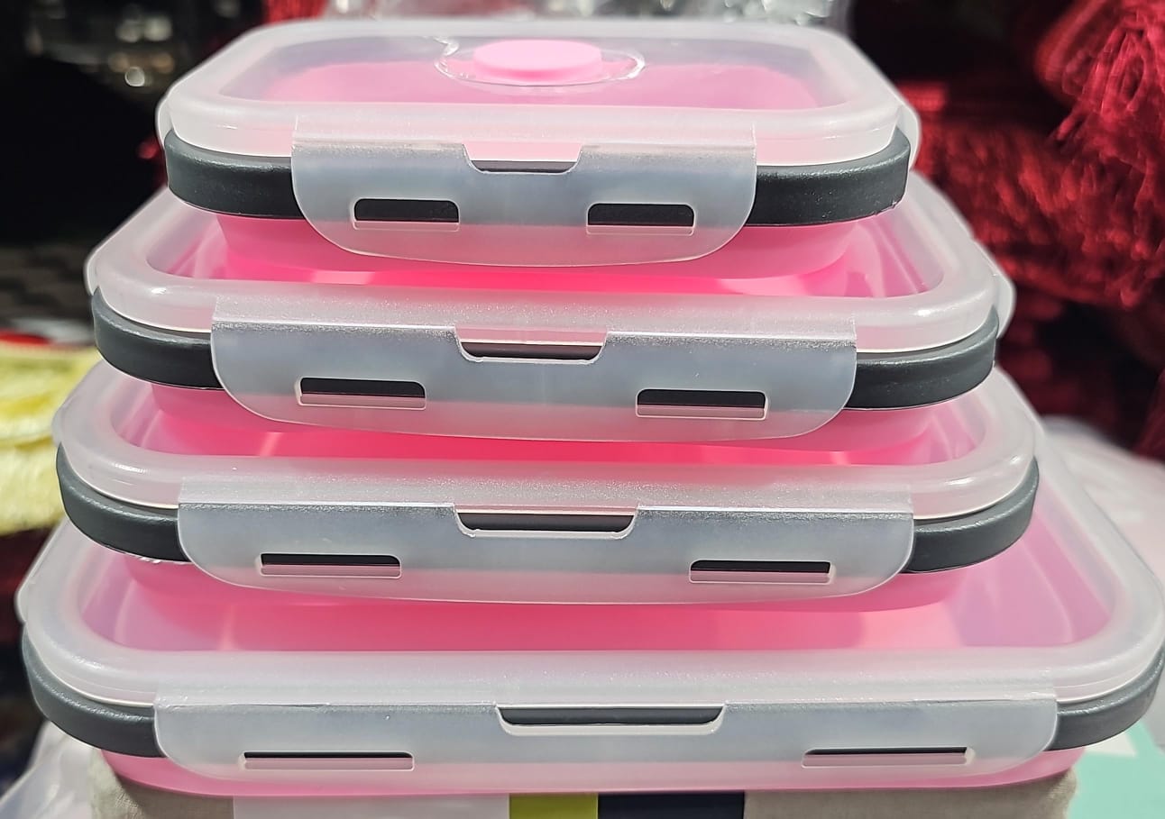 Silicone folding box