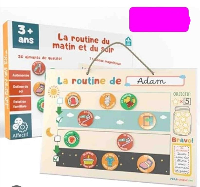 Magnetic Routine Board for Children