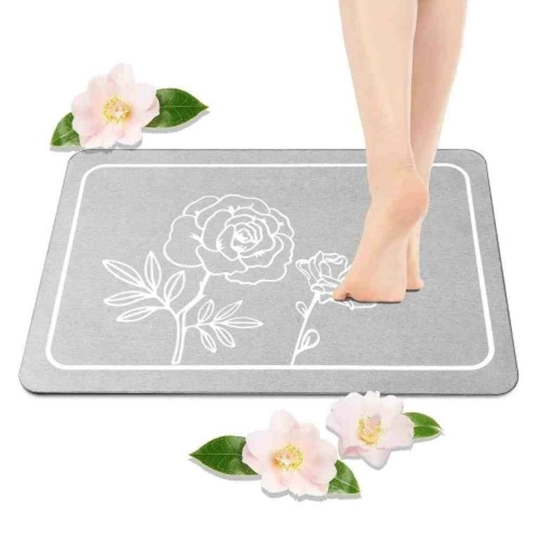 Layameis Stone Bath Mat, Diatomaceous Earth Sh