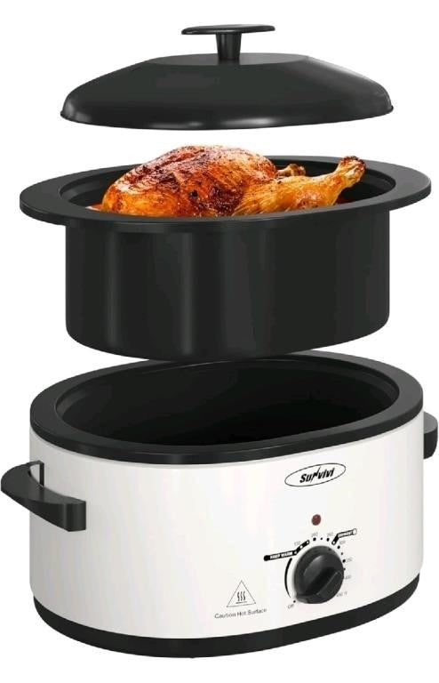 Sunvivi Roaster Oven with Self-Basting Li