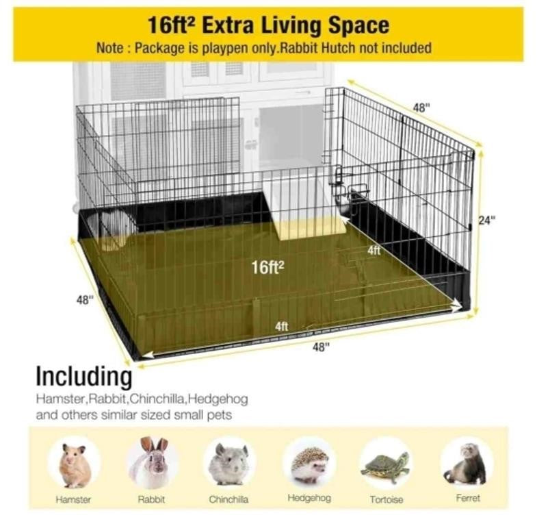 Aivituvin Pet Playpen Guinea Pig Cage Small