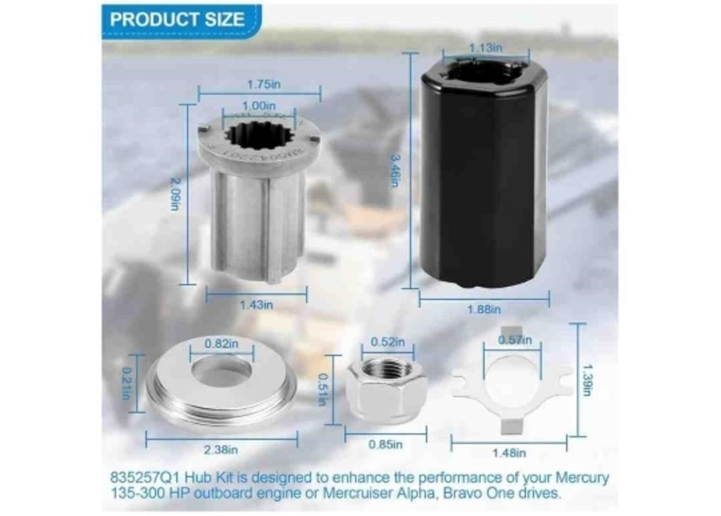 Rugam 835257Q1 Flo-Torq II Hub Kit