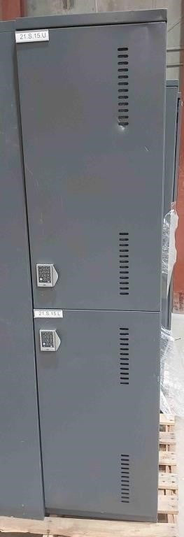 Two-layered Metal Storage Locker, Double