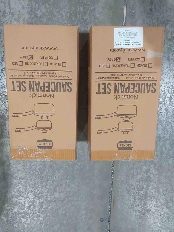 KICHLY Nonstick Saucepan Set wi