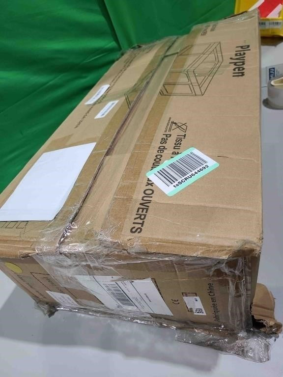 Mloong Baby Playpen with Mat, 59x59x27 In