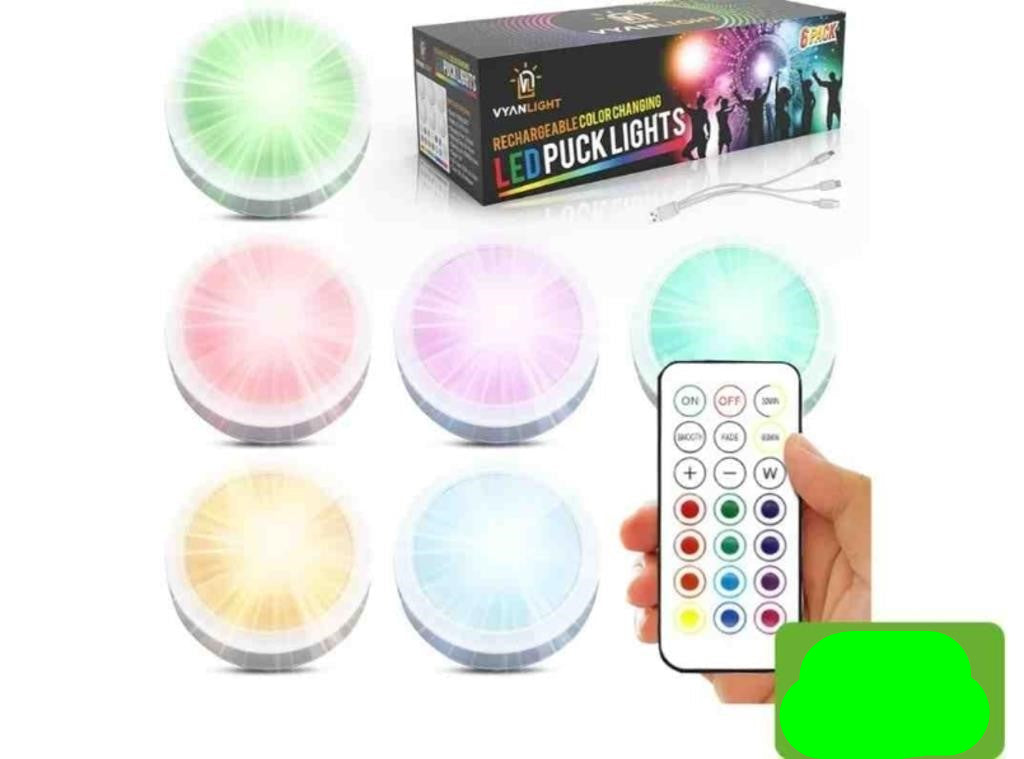 VYANLIGHT Rechargeable Puck Lights