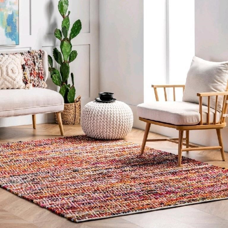 Nuloom Hand Woven Chevron Rochell Area Rug 2'x