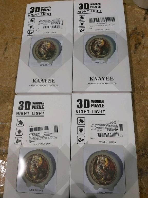 3d wooden puzzle nightlight-led