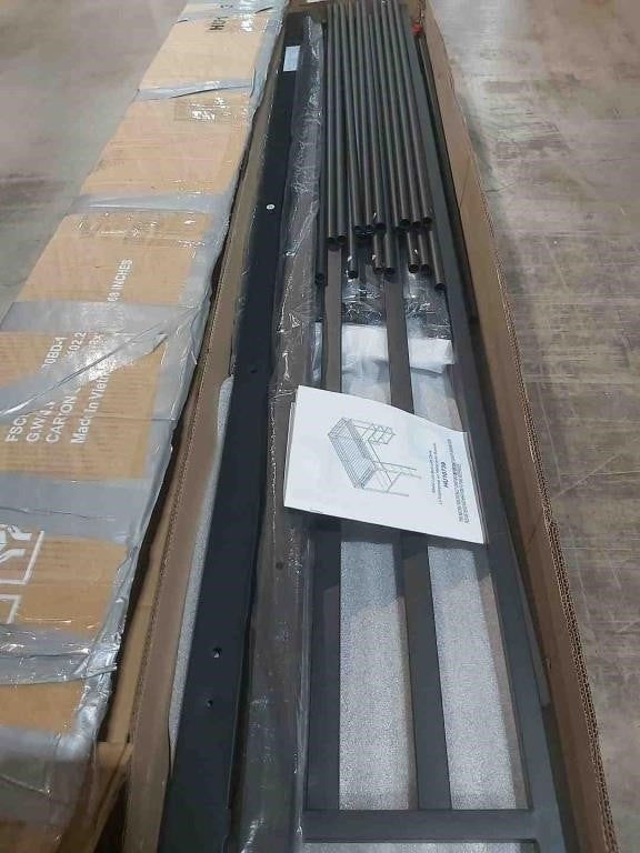 Twin Size Loft Bed Raised Platform Bed wi