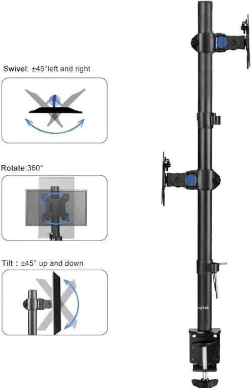 32" Suptek Dual LED LCD Monitor Stand up