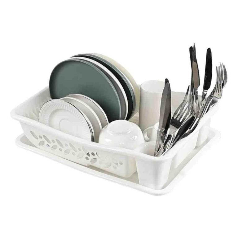 Nesmilers 1-Pack Plastic Dishes Drain