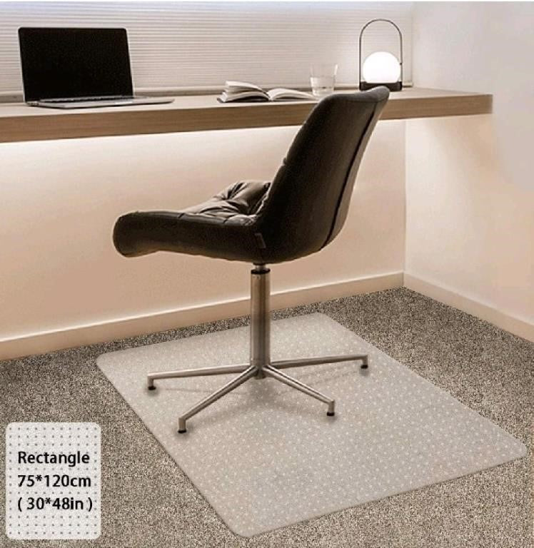 FRUITEAM Office Chair Mat Rectangular Transparent