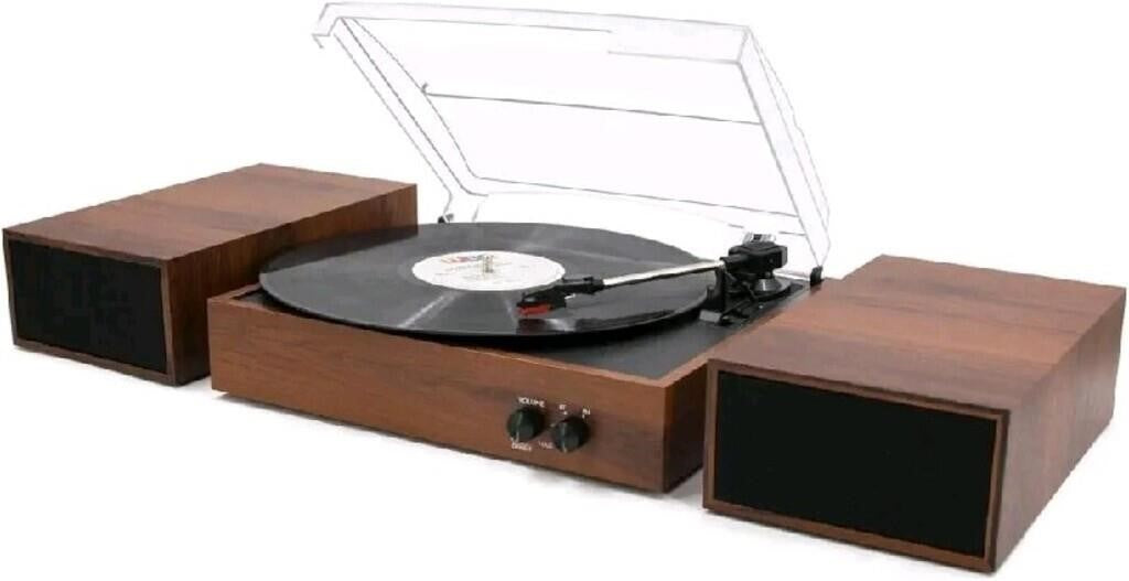 LP&No.1 Wireless Vintage Turntable LPSC-033, Mahogany