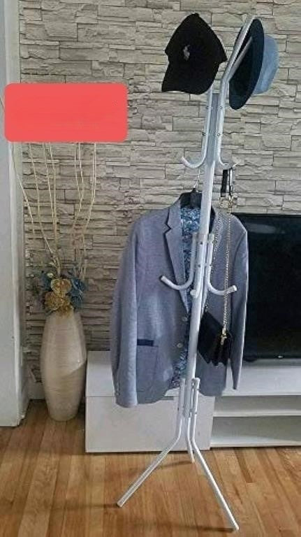 Globe22 Standing Metal Coat Rack Hat Han