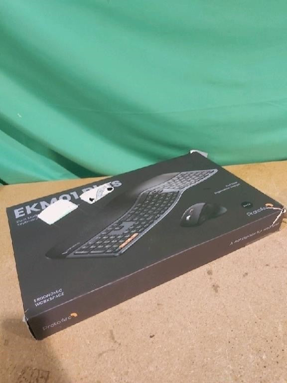 ProtoArc Ergonomic Wireless Keyboard Mouse, P