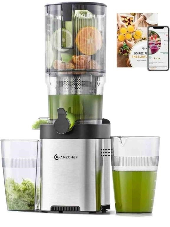 Hand-Free Cold Press Juicer - 5.2 AMZCHEF