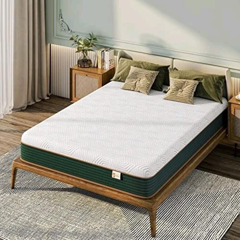 Zeffly 10 Inch FULL SIZE, Gel Memory Foam Mattress with