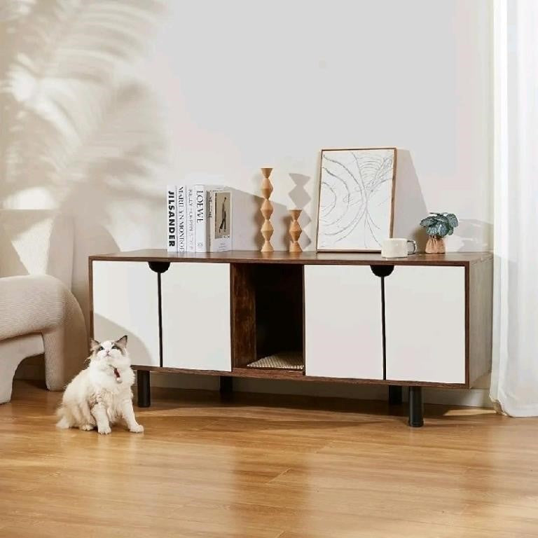 DOICAH Cat Litter Box Enclosure for 2 Cat