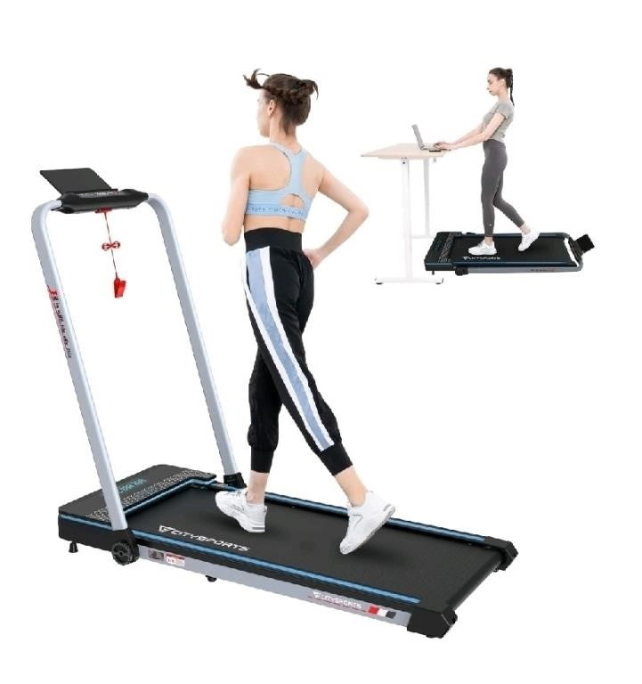 Under Desk Treadmill with Folding Handler