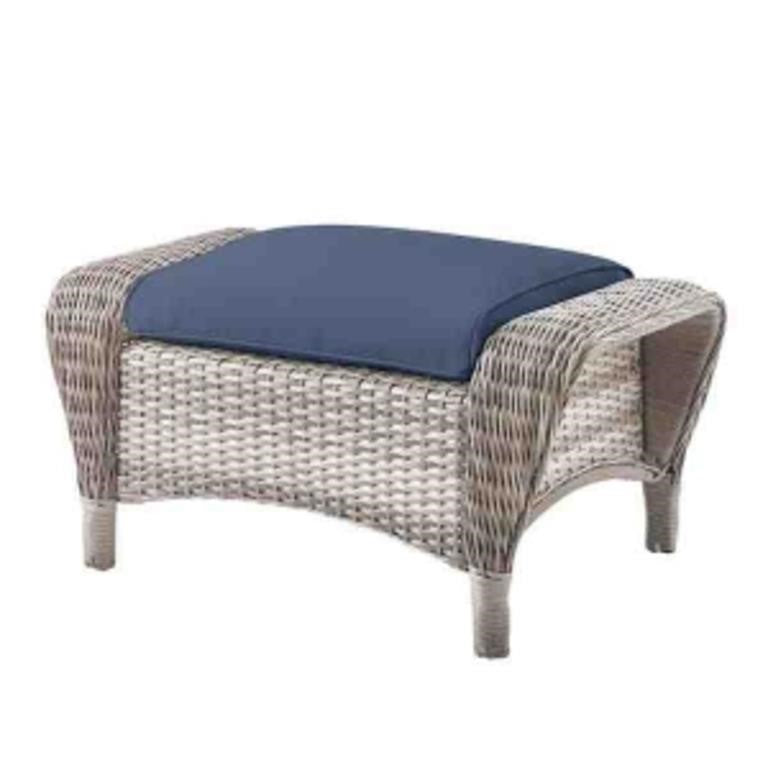 Hampton Bay Beacon Park Gray Wicker Outdoor Pa