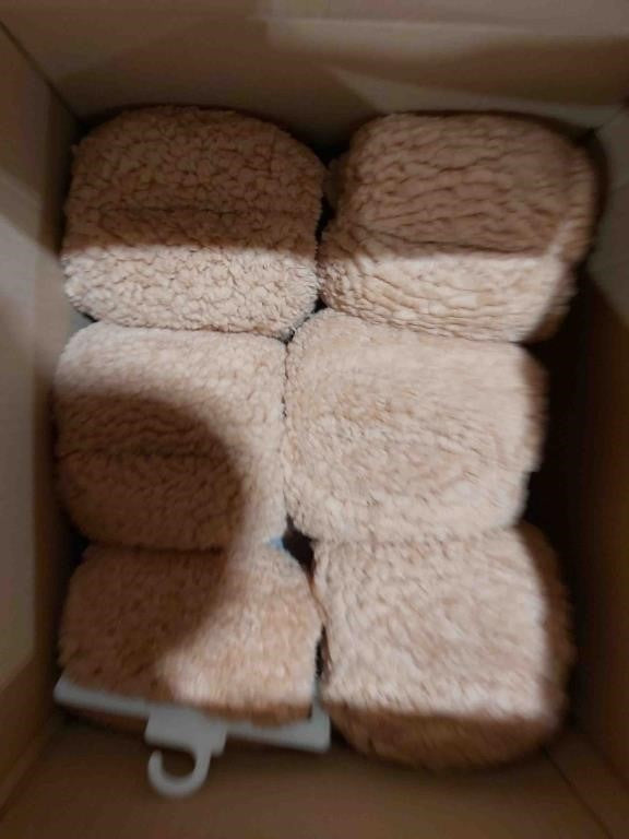 Faux Shearling Body Pillow Cover Rust