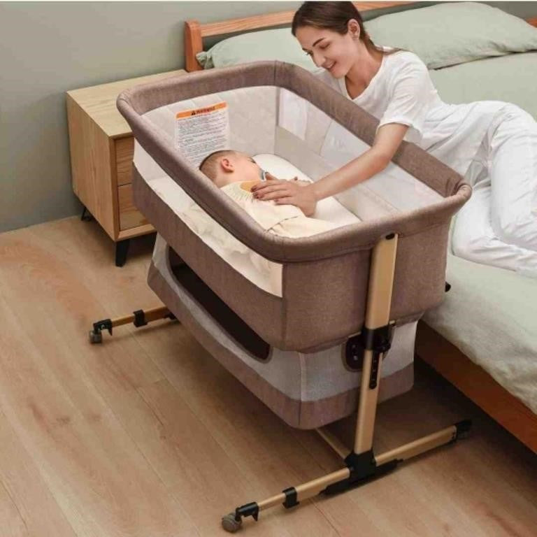 Soobaby Baby Crib,3 in 1 Baby Bassinet Be