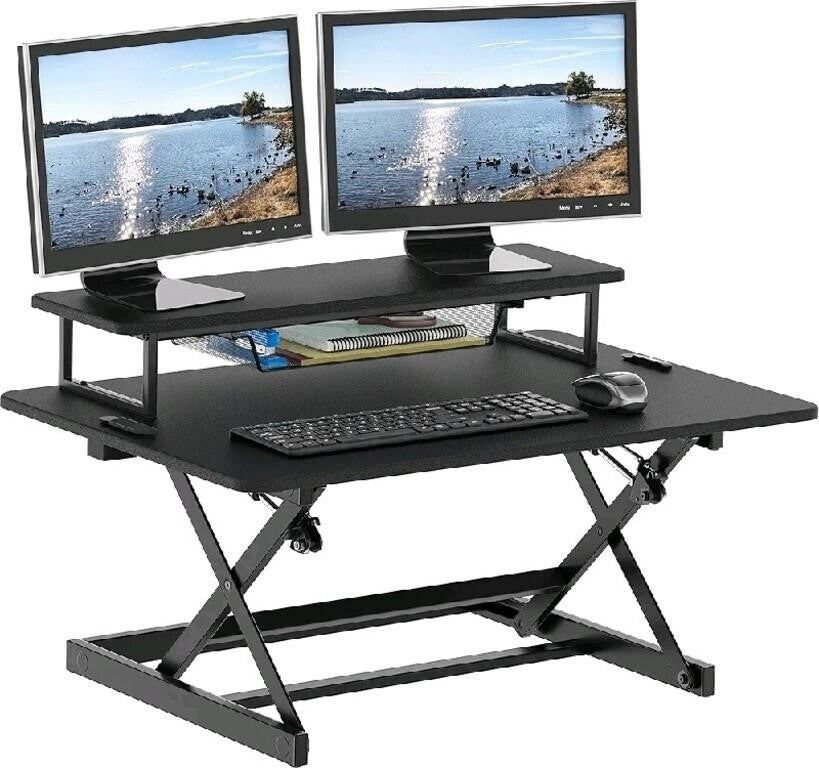 Standing Desk Converter 36-Inch Pneum