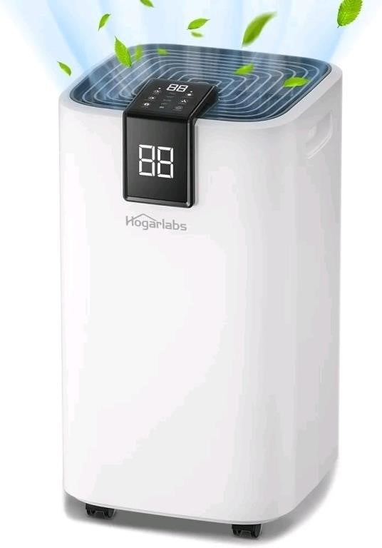 HOGARLABS 2000 Sq Ft 30 Pint Dehumidifier with Dra