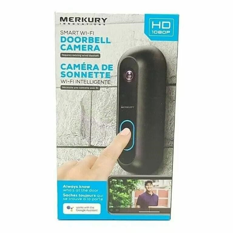 Merkury Innovations Smart Wi-fi Doorbell Camera Go