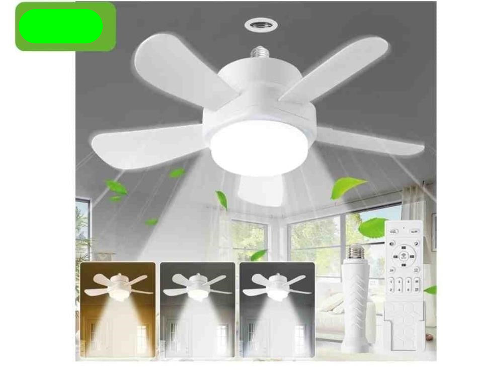 Socket Ceiling Fans with Lights