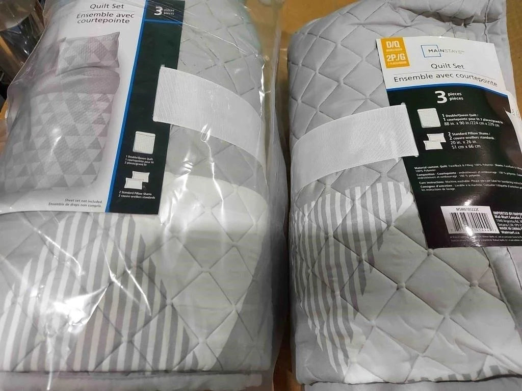 3 Piece Mainstays Quilt Set Double/Queen
