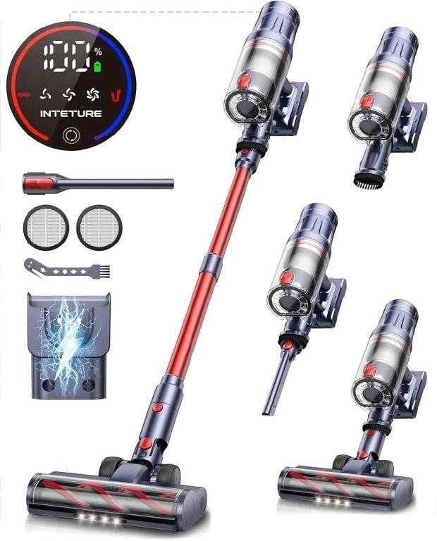 INTETURE Cordless Vacuum Cleaner, 550W 45Kpa
