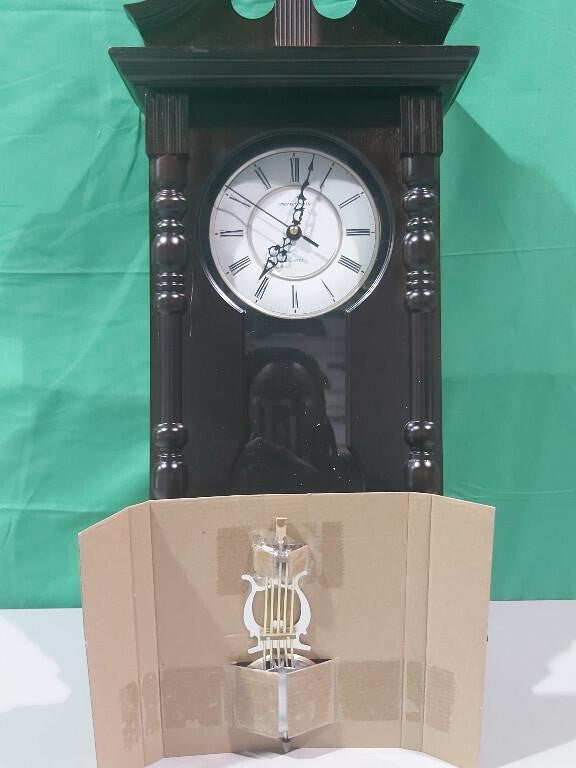 Vmarketingsite Grandfather Wall Clock. Battery Ope