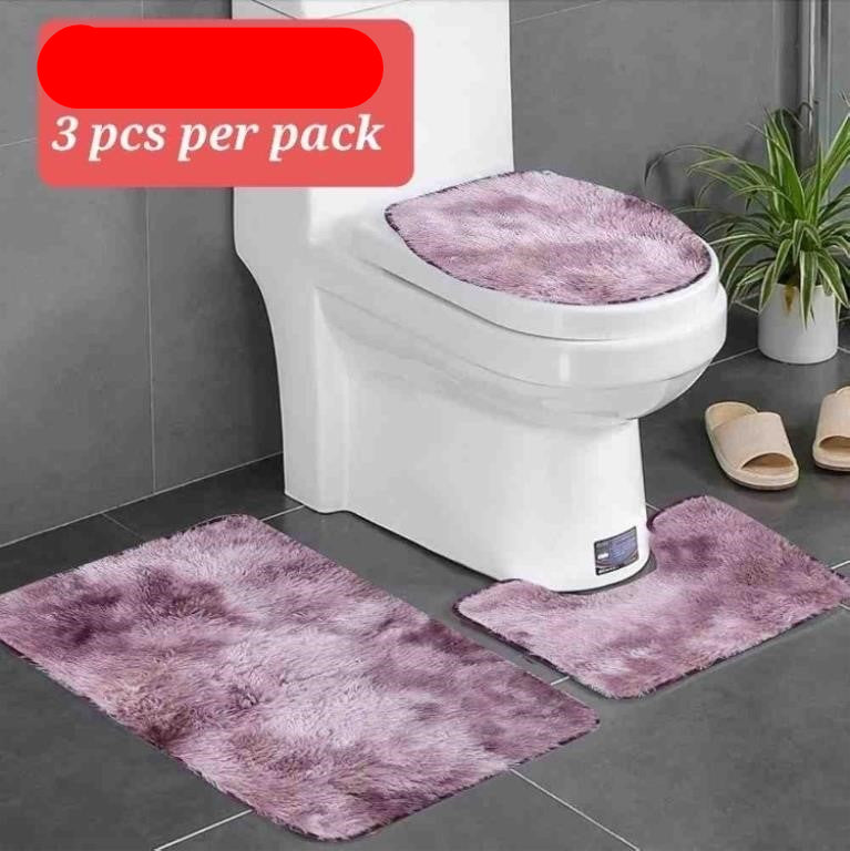 Bathroom Rug set soft Non slip a