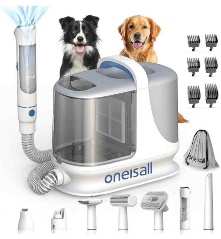 oneisall Dog Grooming Vacuum, 13000Pa Pow