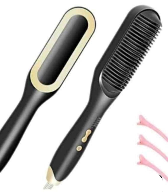 Hair straightener brush-hair brush