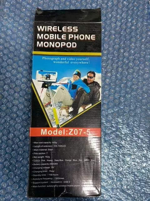 Wireless Mobile Phone Monopod Model: Z07-5~For IOS & Androids
