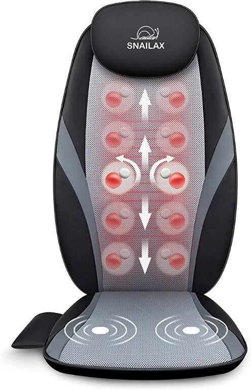 Snailax Back Massager with Heat, Shiatsu Massage