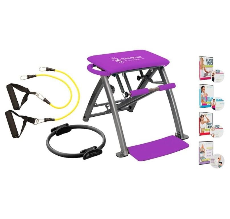 Pilates Pro Chair with Pro Ring and Resistance Bands