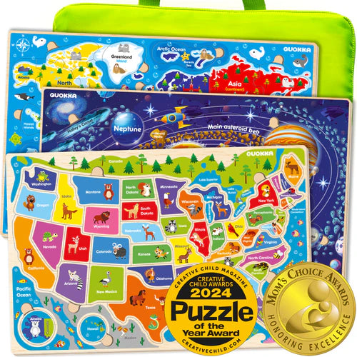 Quokka wooden puzzles-set